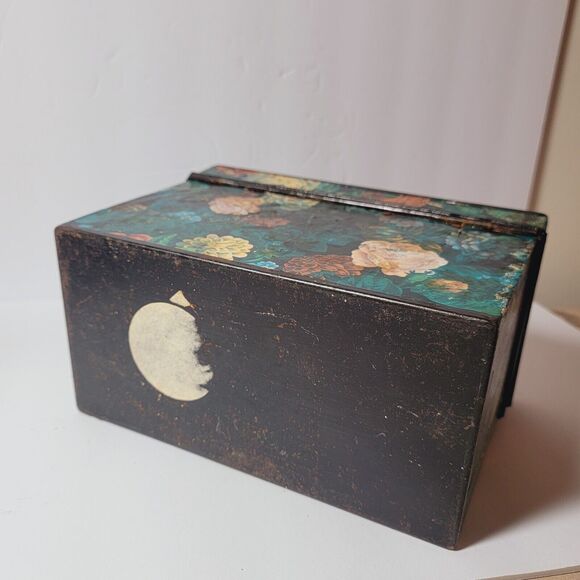 Antique Tabloid First Aid Decoupaged Box Burroughs Wellcome & Co London England - Picture 9 of 11